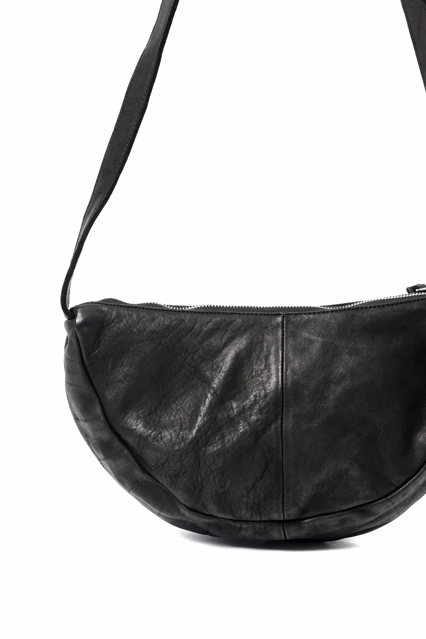 ISAMU KATAYAMA BACKLASH SHOULDER BAG / OBJECT DYED DOUBLE SHOULDER LEATHER (BLACK) - Image 13