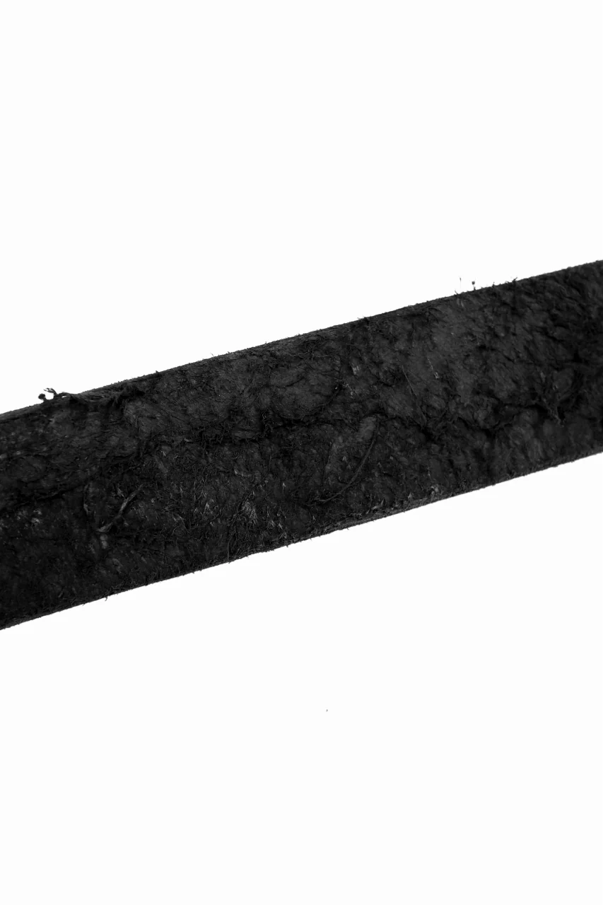 ISAMU KATAYAMA BACKLASH SILVER950 PLATE BUCKLE BELT / DOUBLE-SHOULDER OBJECT DYED (BLACK) - Image 26