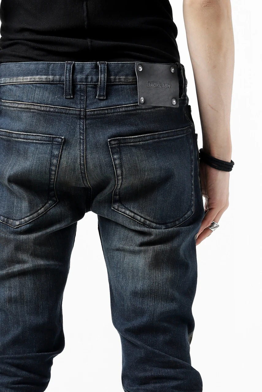 ISAMU KATAYAMA BACKLASH SKINNY DENIM PANTS / EXTREME STRETCH DIRTY (INDIGO) - Image 26
