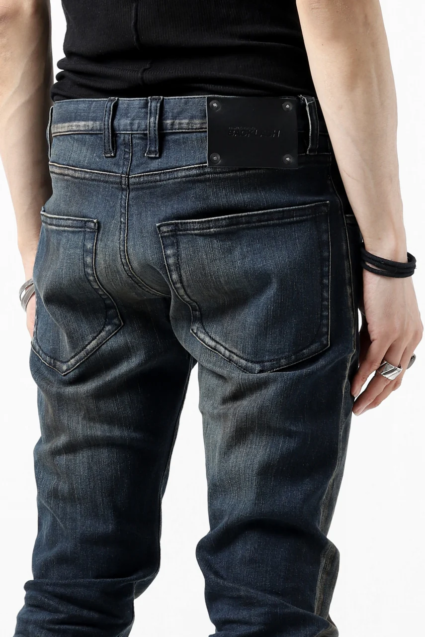 ISAMU KATAYAMA BACKLASH SKINNY DENIM PANTS / EXTREME STRETCH DIRTY (INDIGO) - Image 27