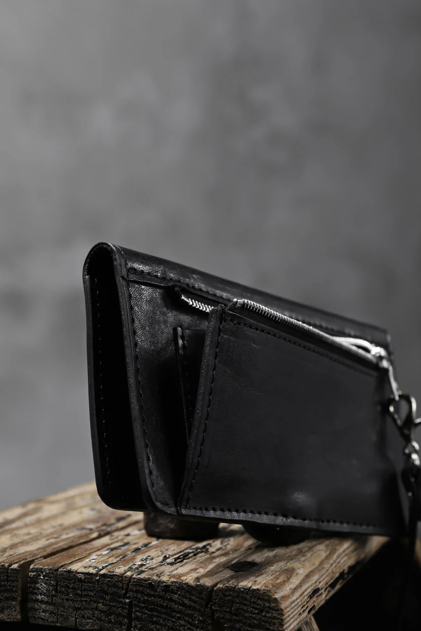 ISAMU KATAYAMA BACKLASH SMART PHONE CASE/PURSE / ITALY DOUBLE SHOULDER (BLACK) - Image 15
