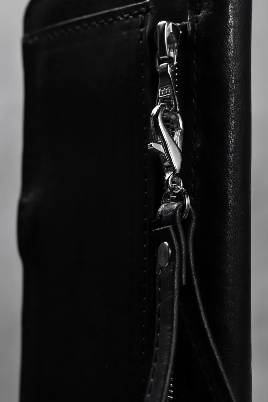 ISAMU KATAYAMA BACKLASH SMART PHONE CASE/PURSE / ITALY DOUBLE SHOULDER (BLACK) - Image 16