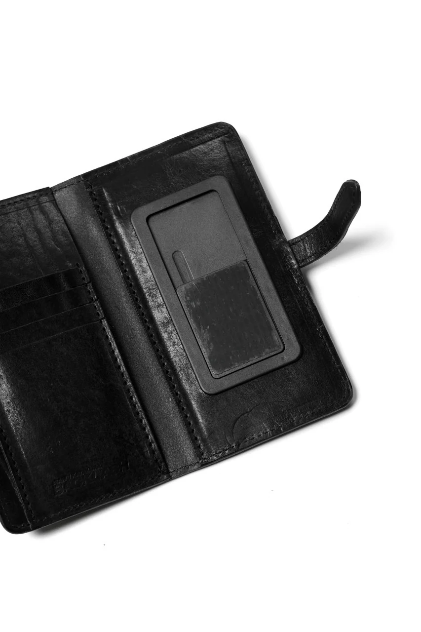 ISAMU KATAYAMA BACKLASH SMART PHONE CASE / PURSE LARGE / ITALY DOUBLE SHOULDER (BLACK) - Image 12