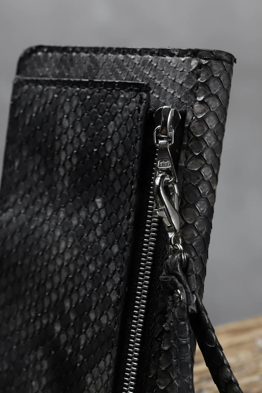 ISAMU KATAYAMA BACKLASH SMART PHONE CASE/PURSE (SUMI DYED PYTHON) - Image 10