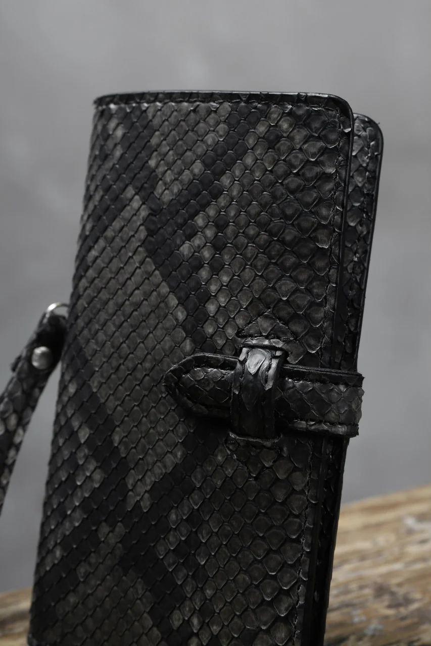 ISAMU KATAYAMA BACKLASH SMART PHONE CASE/PURSE (SUMI DYED PYTHON) - Image 7