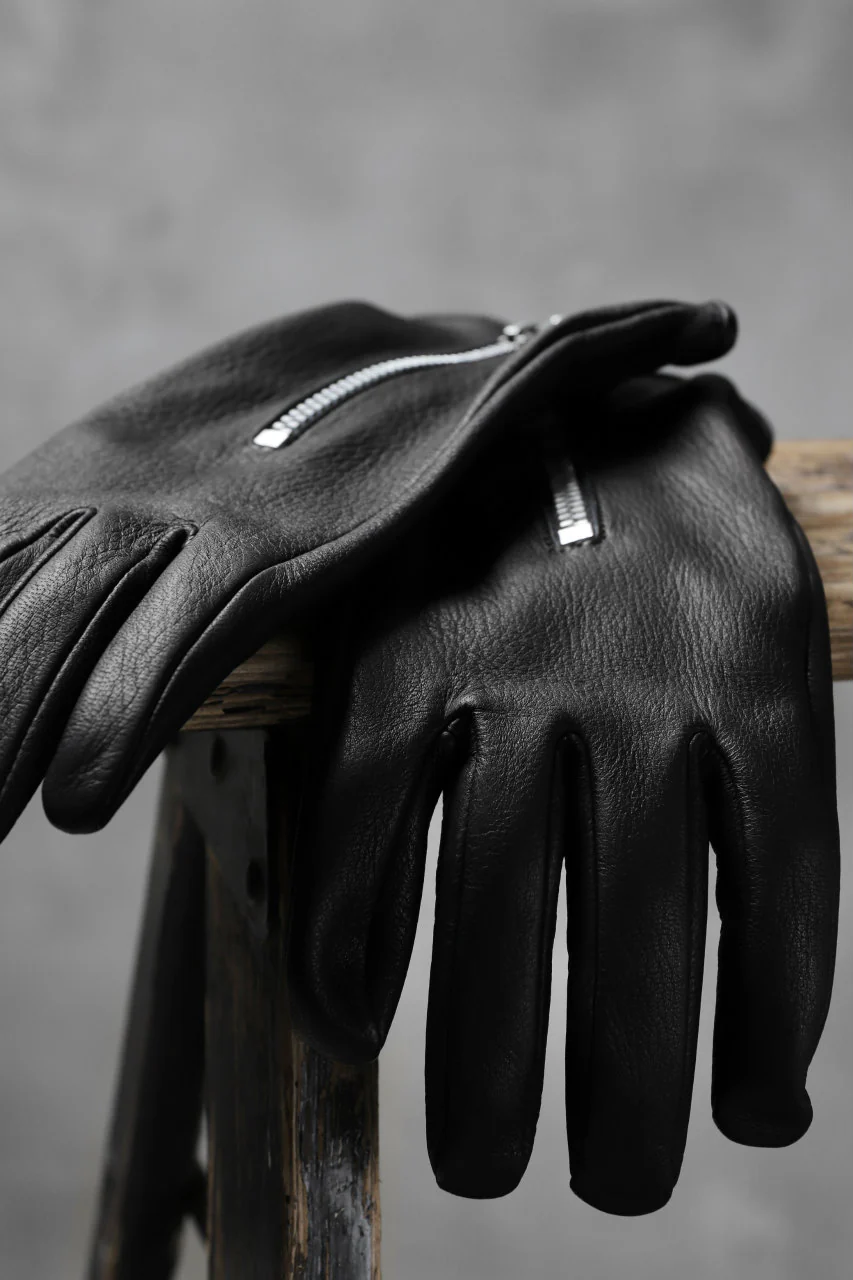ISAMU KATAYAMA BACKLASH SMOOTH DEERSKIN ZIPPER GLOVE - Image 3
