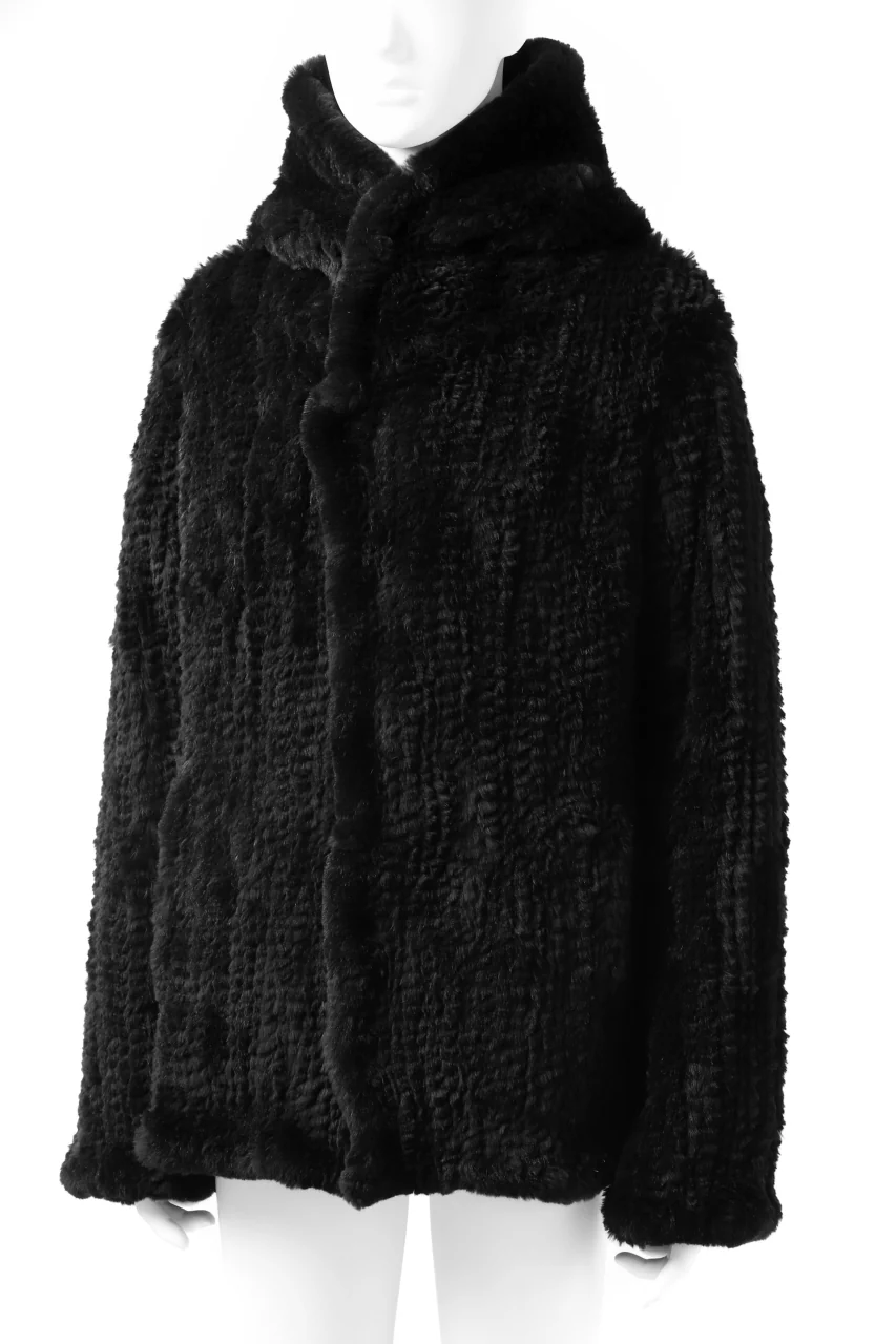 ISAMU KATAYAMA BACKLASH SNAP-HOODIE JACKET / RABBIT-FUR-KNIT - Image 25