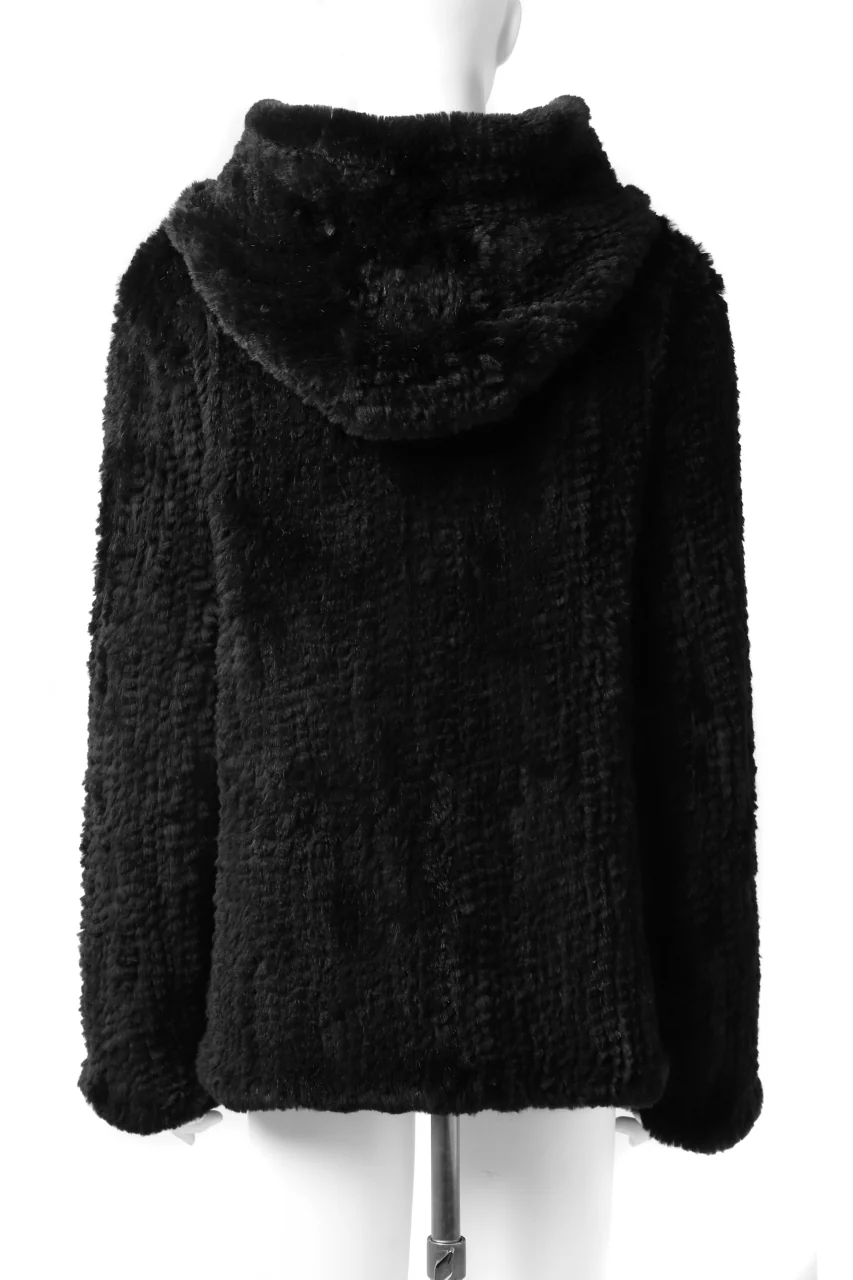 ISAMU KATAYAMA BACKLASH SNAP-HOODIE JACKET / RABBIT-FUR-KNIT - Image 27