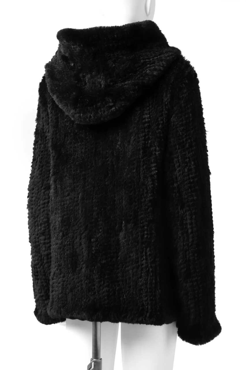 ISAMU KATAYAMA BACKLASH SNAP-HOODIE JACKET / RABBIT-FUR-KNIT - Image 28