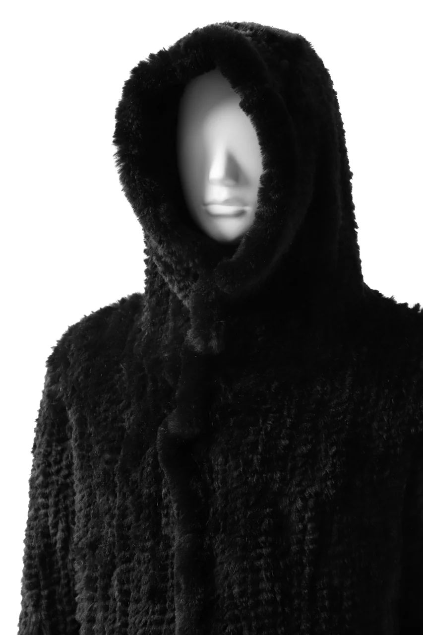 ISAMU KATAYAMA BACKLASH SNAP-HOODIE JACKET / RABBIT-FUR-KNIT - Image 34