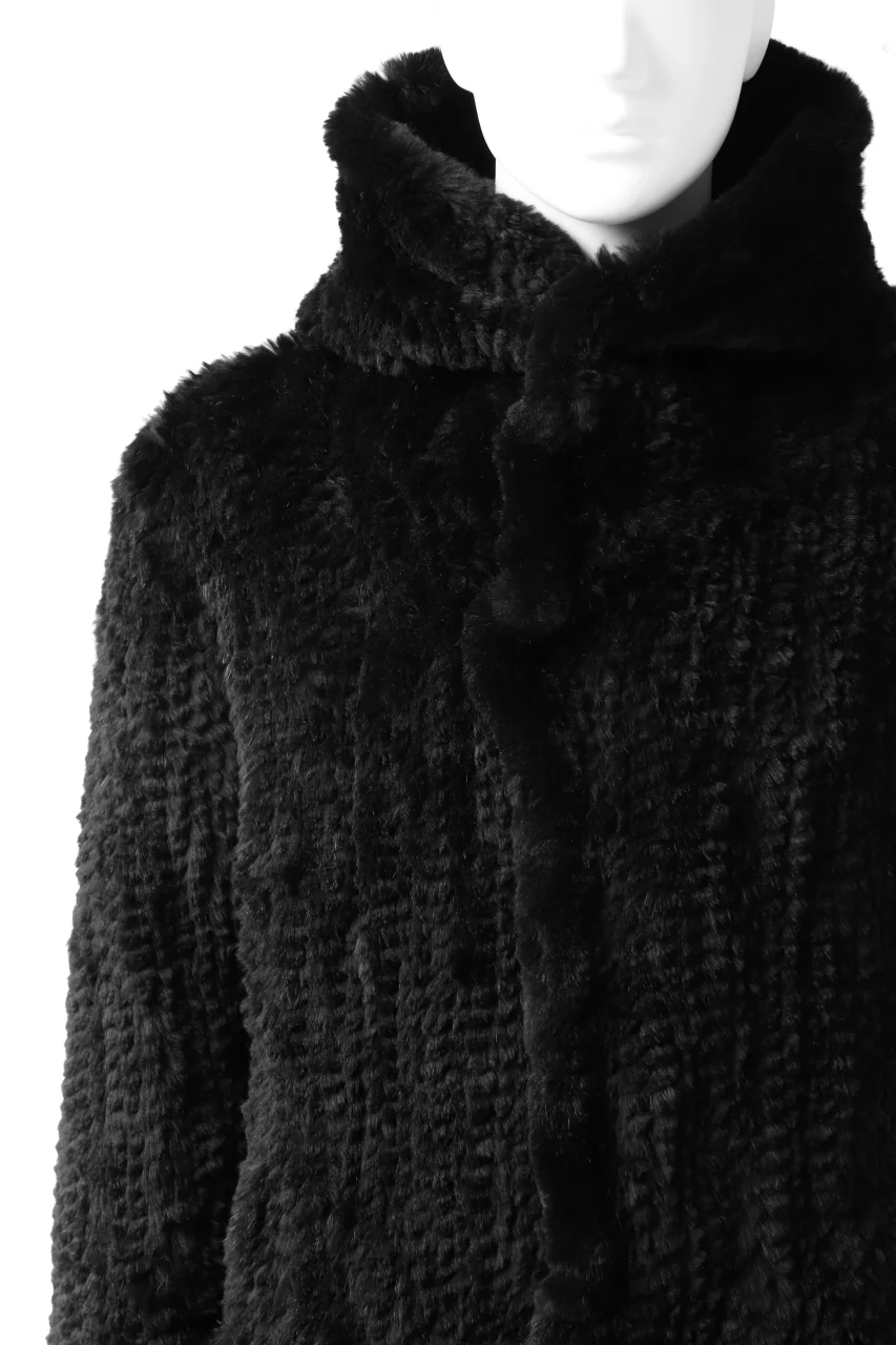 ISAMU KATAYAMA BACKLASH SNAP-HOODIE JACKET / RABBIT-FUR-KNIT - Image 35