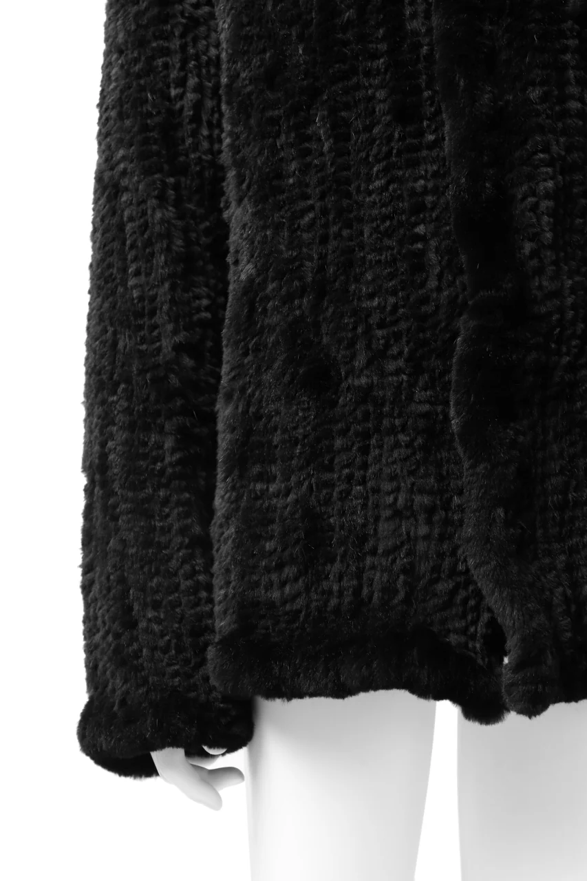 ISAMU KATAYAMA BACKLASH SNAP-HOODIE JACKET / RABBIT-FUR-KNIT - Image 38