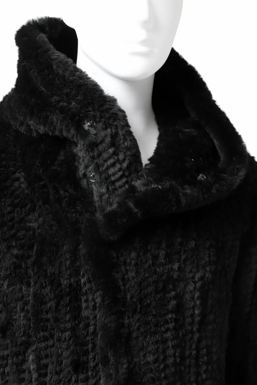 ISAMU KATAYAMA BACKLASH SNAP-HOODIE JACKET / RABBIT-FUR-KNIT - Image 40