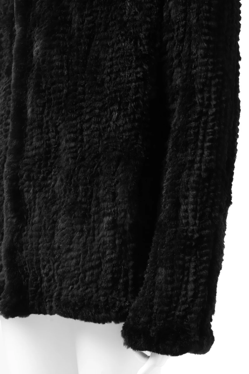 ISAMU KATAYAMA BACKLASH SNAP-HOODIE JACKET / RABBIT-FUR-KNIT - Image 44