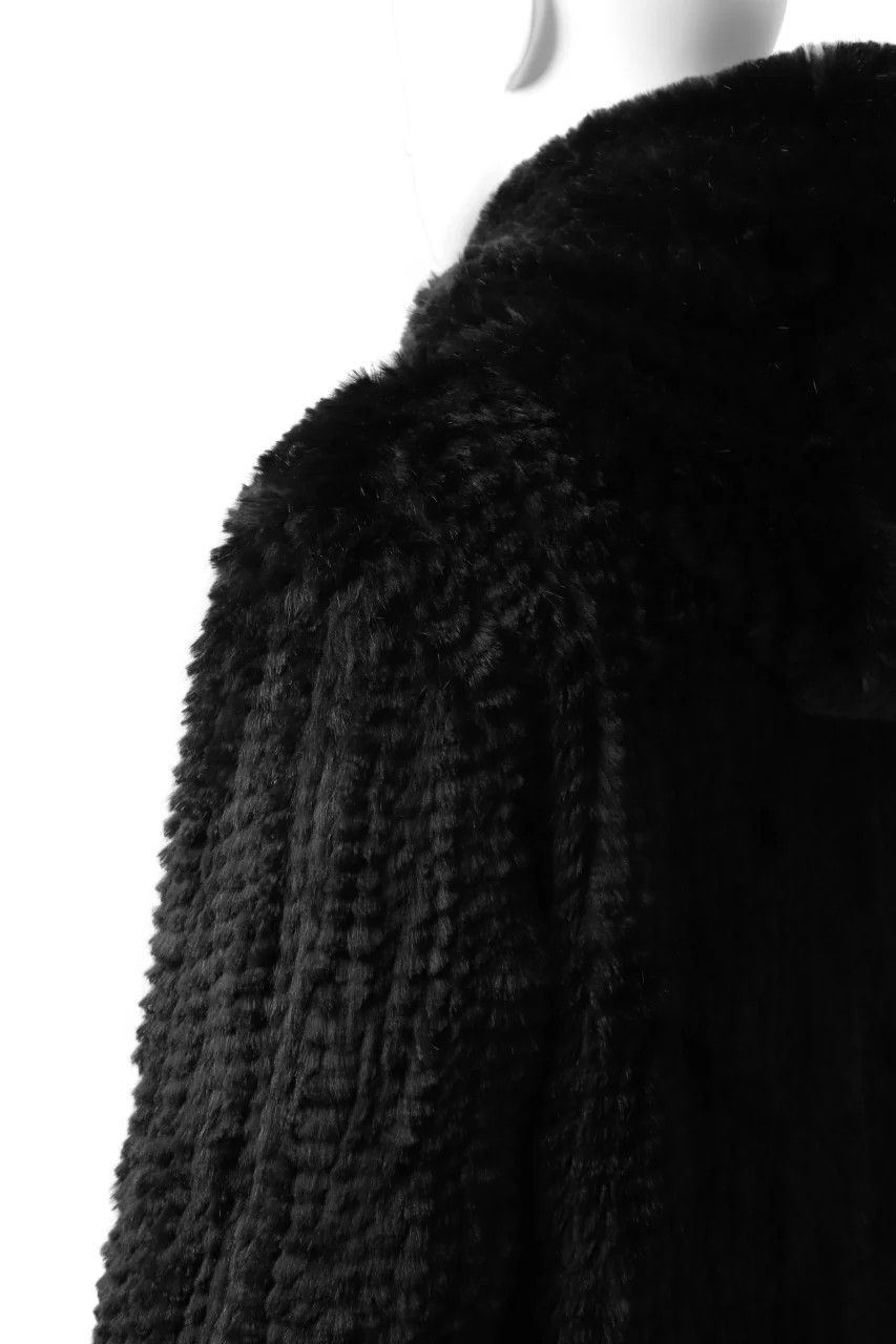 ISAMU KATAYAMA BACKLASH SNAP-HOODIE JACKET / RABBIT-FUR-KNIT - Image 47