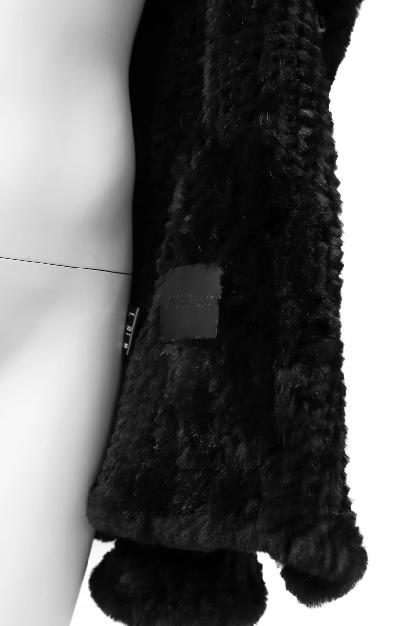 ISAMU KATAYAMA BACKLASH SNAP-HOODIE JACKET / RABBIT-FUR-KNIT - Image 49