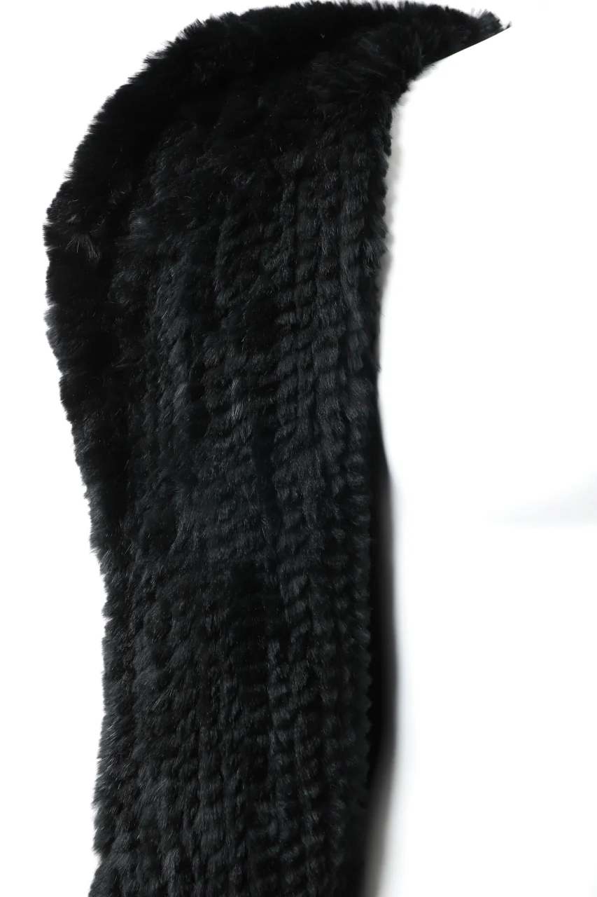 ISAMU KATAYAMA BACKLASH SNAP-HOODIE JACKET / RABBIT-FUR-KNIT - Image 50