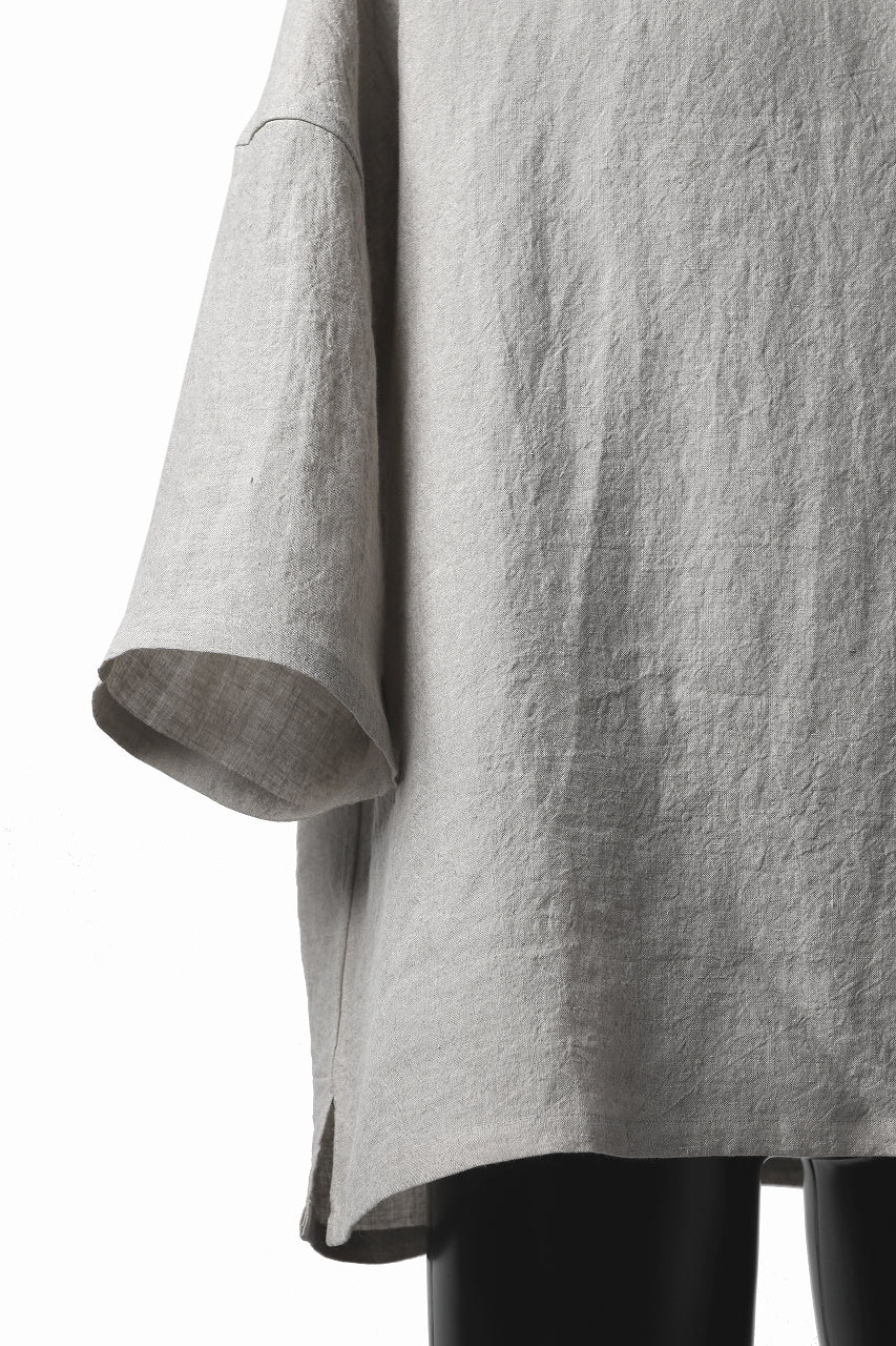 ISAMU KATAYAMA BACKLASH SOFT LINEN PULLOVER SHIRT (BEIGE) - Image 10