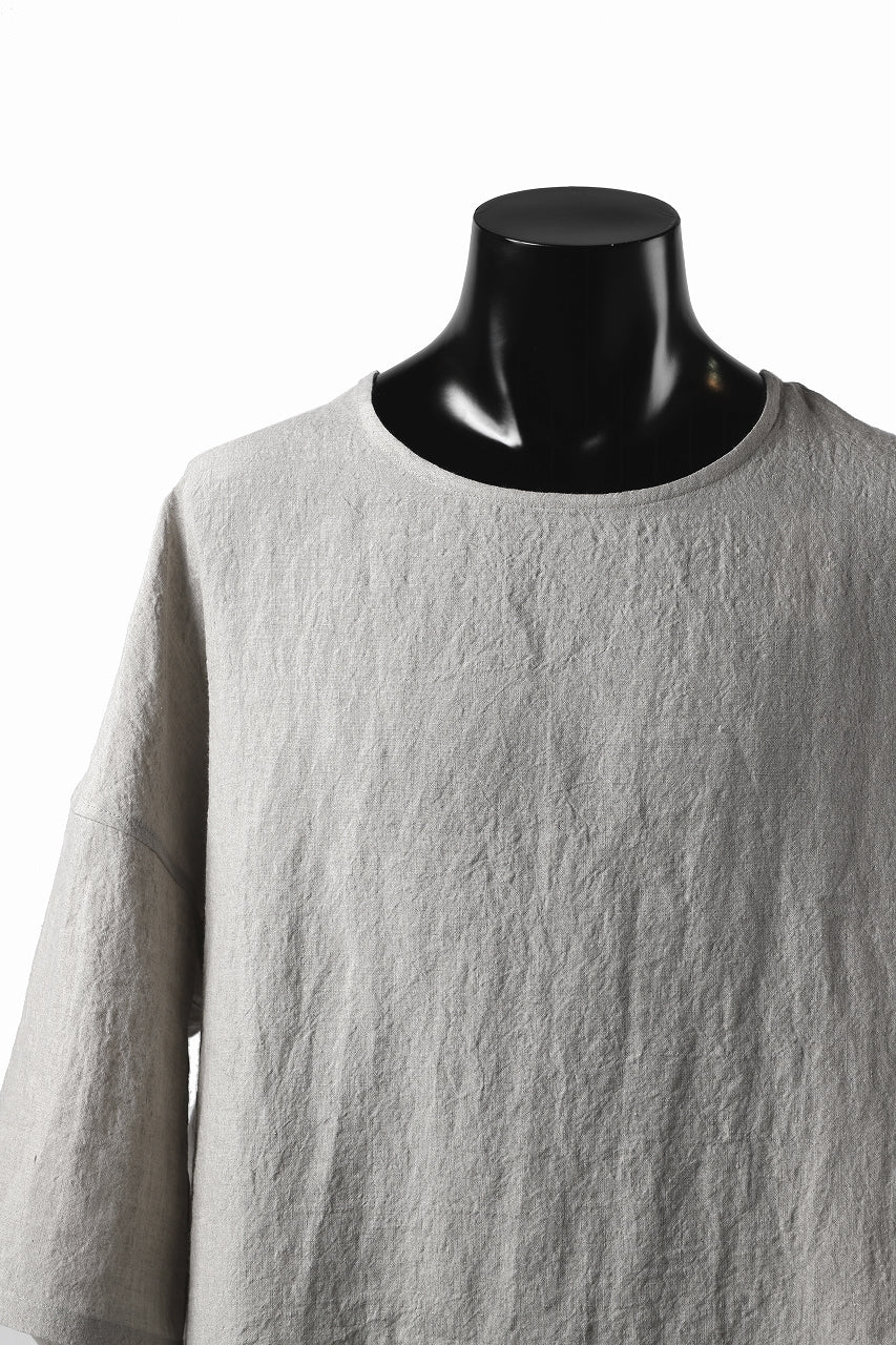 ISAMU KATAYAMA BACKLASH SOFT LINEN PULLOVER SHIRT (BEIGE) - Image 16