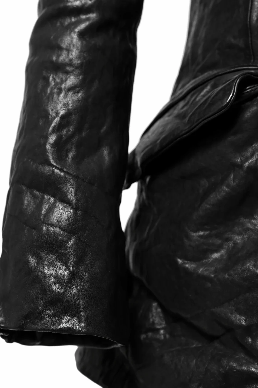 ISAMU KATAYAMA BACKLASH TAILORED JACKET / DOUBLE-SHOULDER OBJECT DYED (BLACK) - Image 30