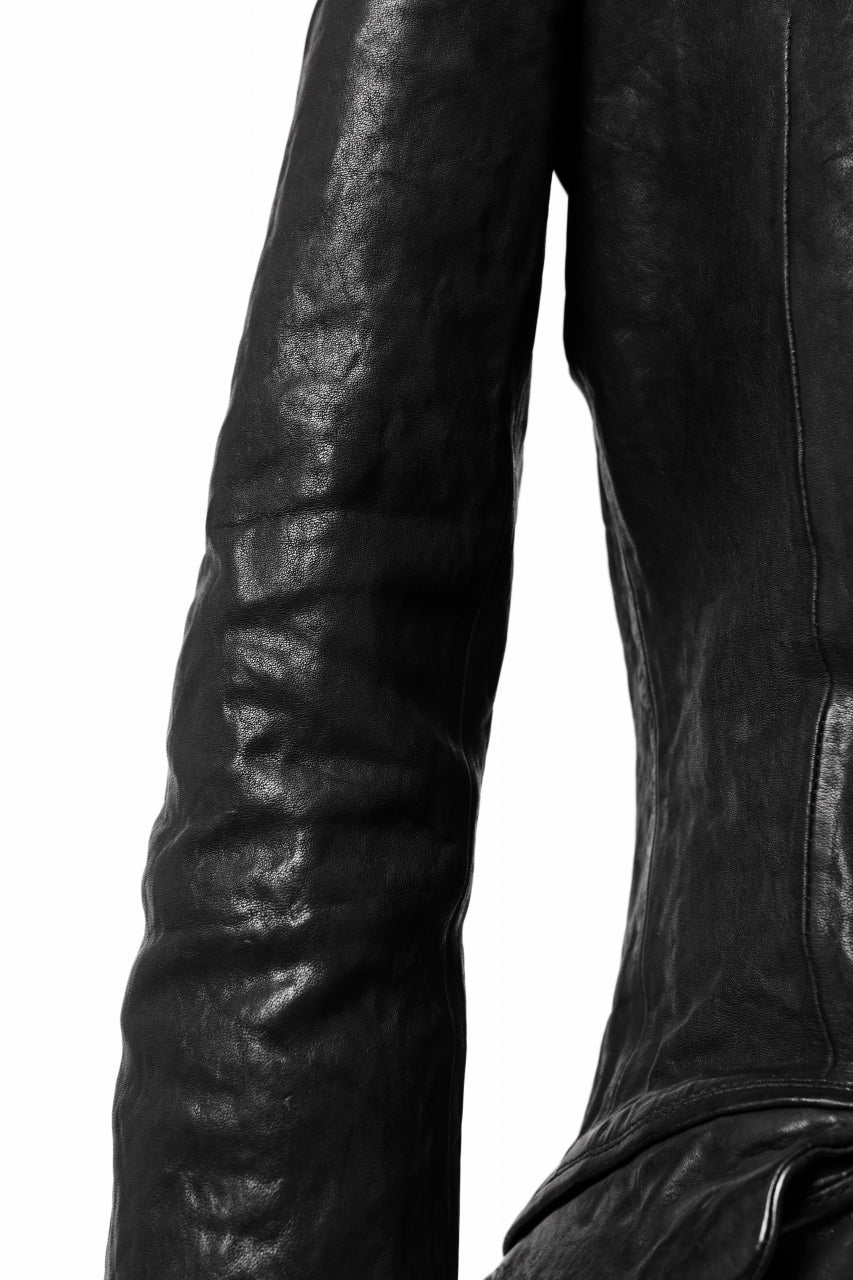 ISAMU KATAYAMA BACKLASH TAILORED JACKET / DOUBLE-SHOULDER OBJECT DYED (BLACK) - Image 31
