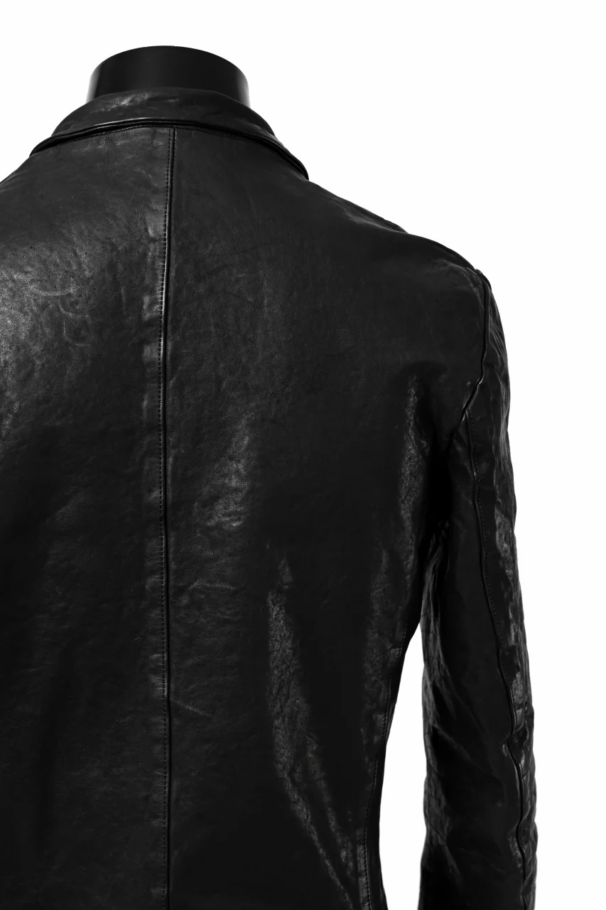 ISAMU KATAYAMA BACKLASH TAILORED JACKET / DOUBLE-SHOULDER OBJECT DYED (BLACK) - Image 34