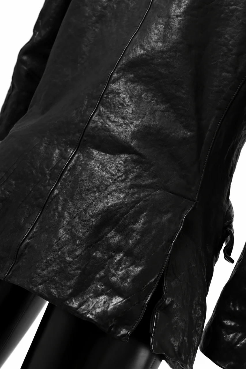 ISAMU KATAYAMA BACKLASH TAILORED JACKET / DOUBLE-SHOULDER OBJECT DYED (BLACK) - Image 35