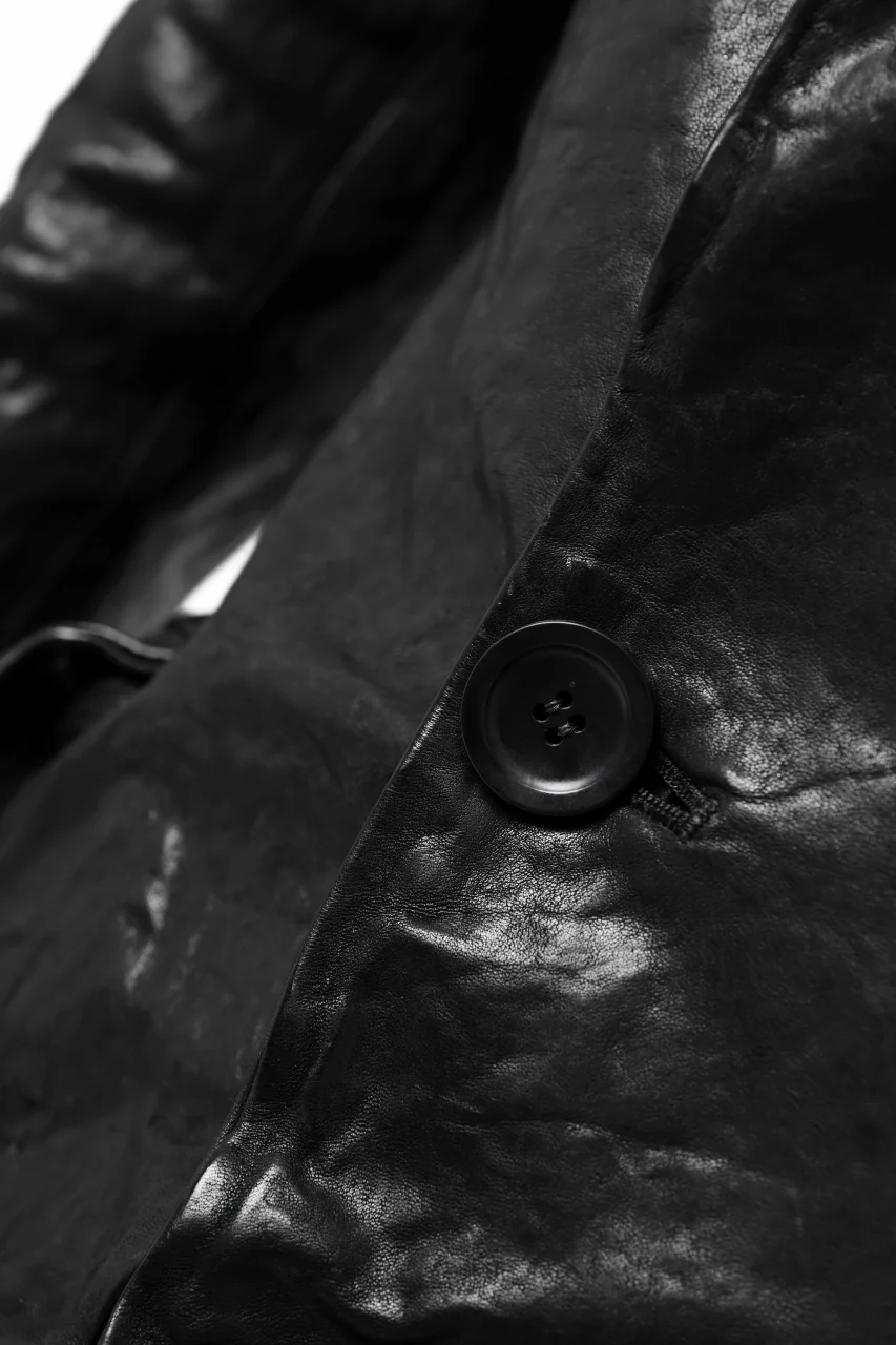 ISAMU KATAYAMA BACKLASH TAILORED JACKET / DOUBLE-SHOULDER OBJECT DYED (BLACK) - Image 37