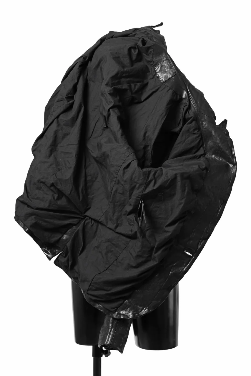 ISAMU KATAYAMA BACKLASH TAILORED JACKET / DOUBLE-SHOULDER OBJECT DYED (BLACK) - Image 38