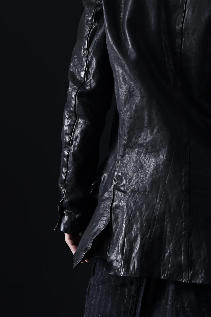 ISAMU KATAYAMA BACKLASH TAILORED JACKET / DOUBLE-SHOULDER OBJECT DYED (BLACK) - Image 72