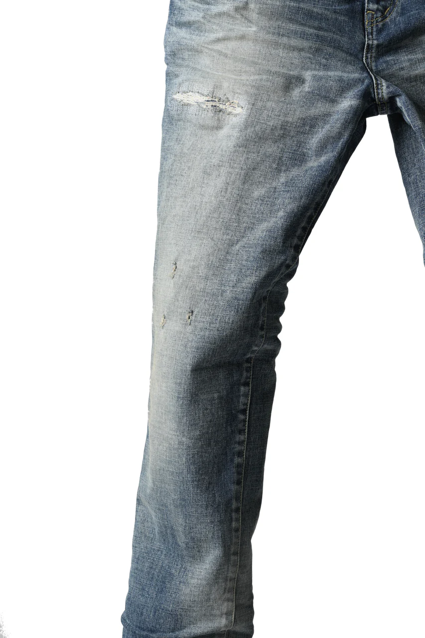 ISAMU KATAYAMA BACKLASH STRAIGHT DENIM PANTS / NATURAL USED FADE (INDIGO) - Image 21