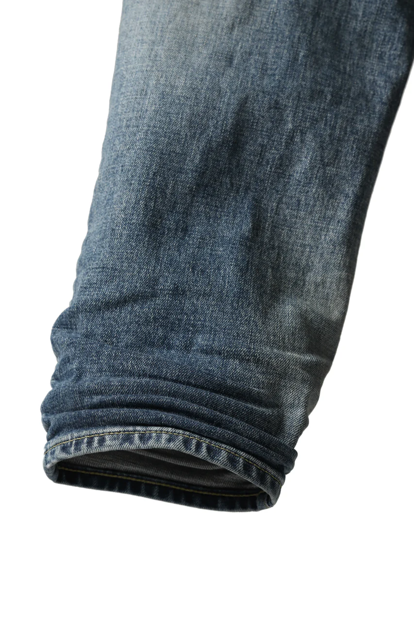 ISAMU KATAYAMA BACKLASH STRAIGHT DENIM PANTS / NATURAL USED FADE (INDIGO) - Image 29