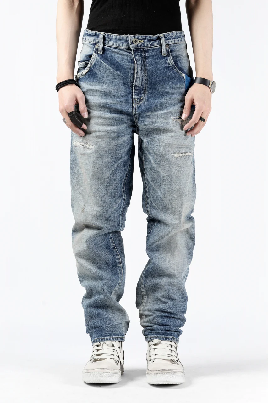 ISAMU KATAYAMA BACKLASH STRAIGHT DENIM PANTS / NATURAL USED FADE (INDIGO) - Image 6