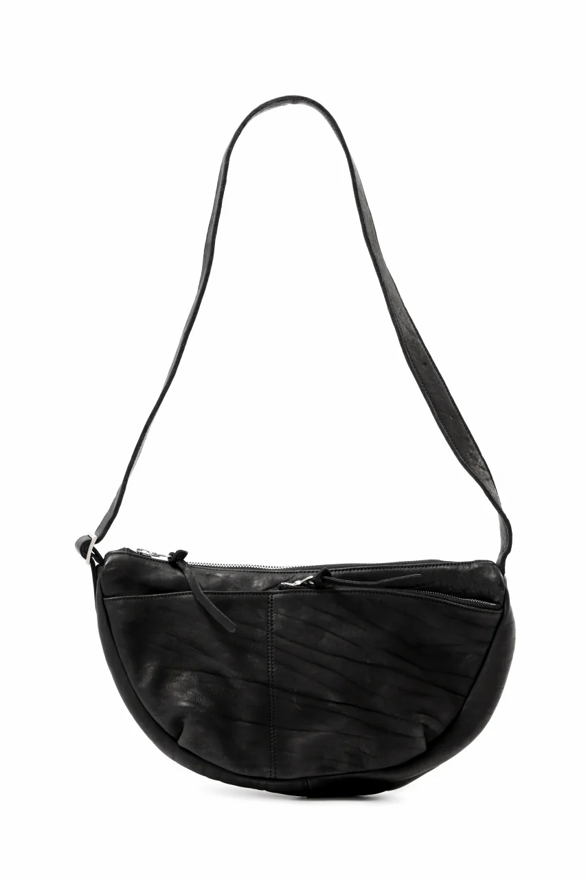 ISAMU KATAYAMA BACKLASH UTILITY BAG / DOUBLE-SHOULDER OBJECT DYED (BLACK)