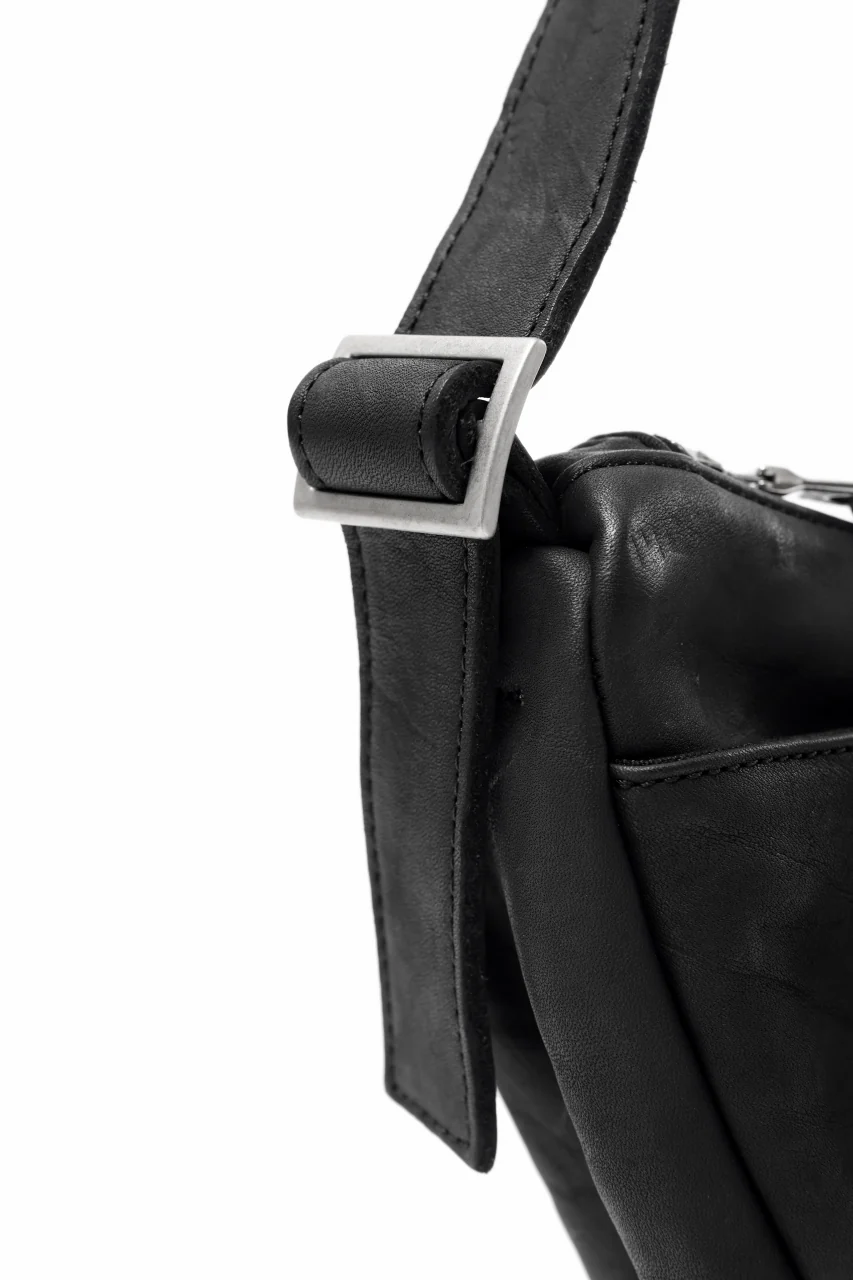ISAMU KATAYAMA BACKLASH UTILITY BAG / DOUBLE-SHOULDER OBJECT DYED (BLACK) - Image 13