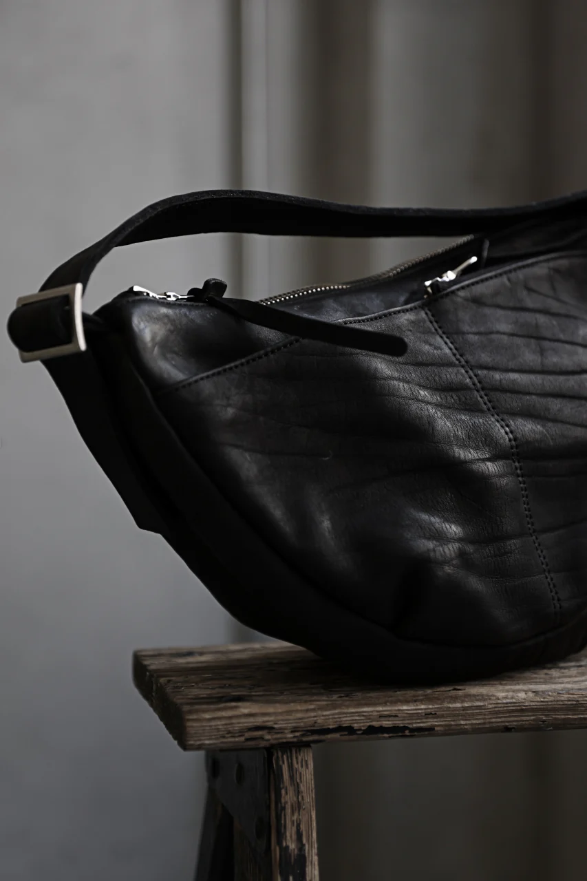 ISAMU KATAYAMA BACKLASH UTILITY BAG / DOUBLE-SHOULDER OBJECT DYED (BLACK) - Image 25