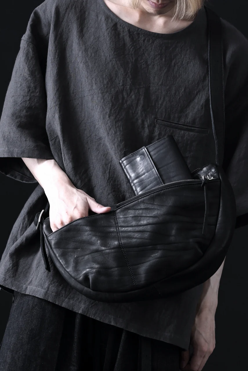 ISAMU KATAYAMA BACKLASH UTILITY BAG / DOUBLE-SHOULDER OBJECT DYED (BLACK) - Image 48