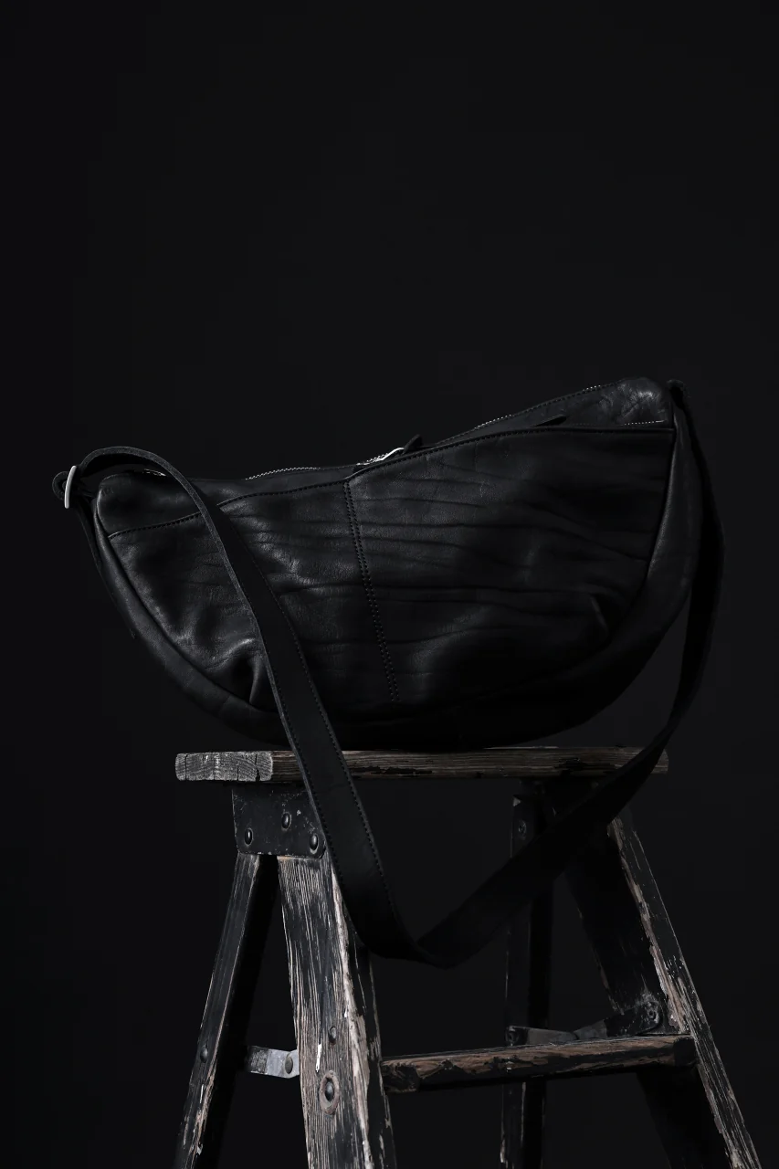 ISAMU KATAYAMA BACKLASH UTILITY BAG / DOUBLE-SHOULDER OBJECT DYED (BLACK) - Image 50