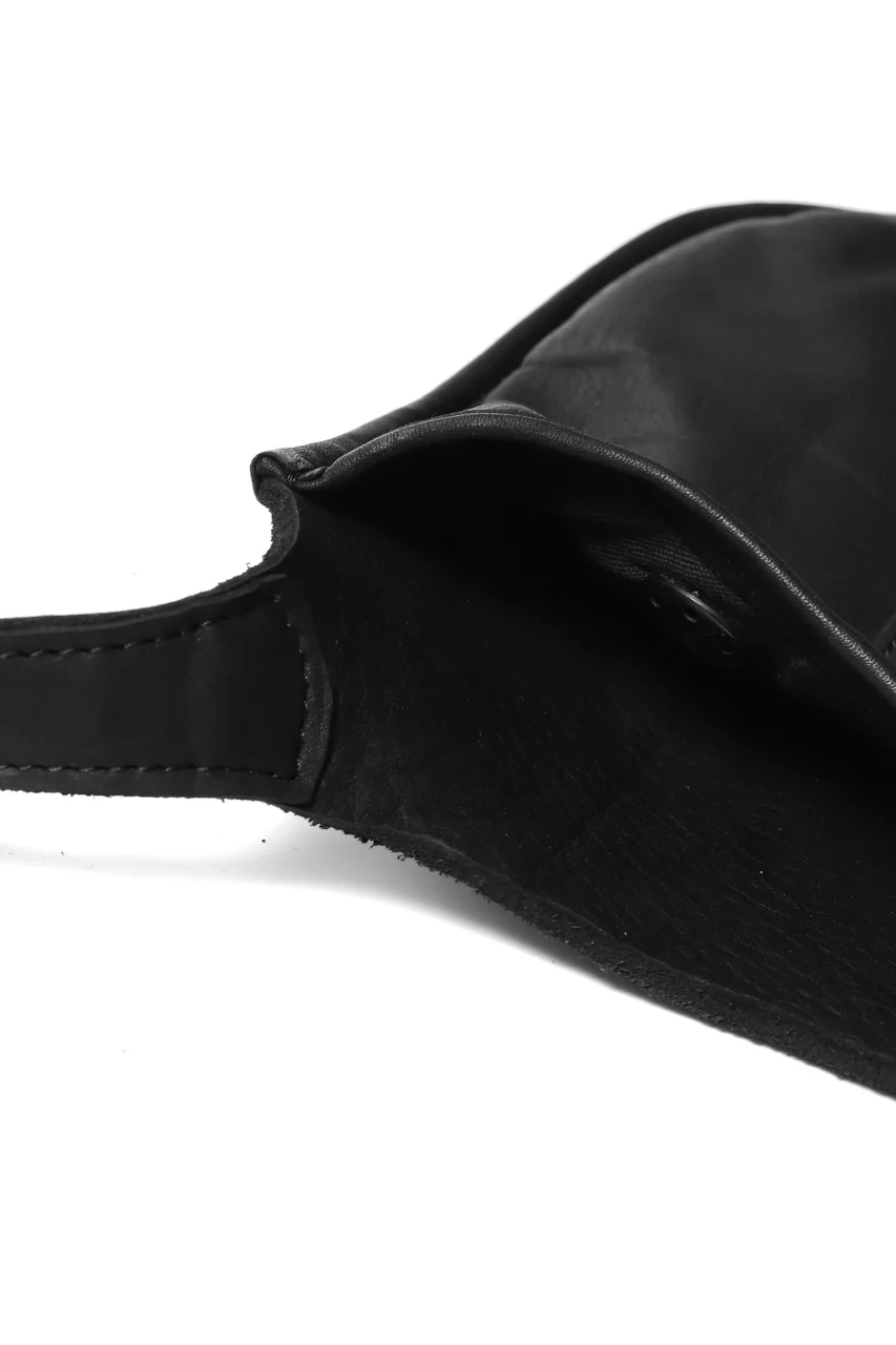 ISAMU KATAYAMA BACKLASH WAIST HANG BAG / DOUBLE-SHOULDER OBJECT DYED (BLACK) - Image 17