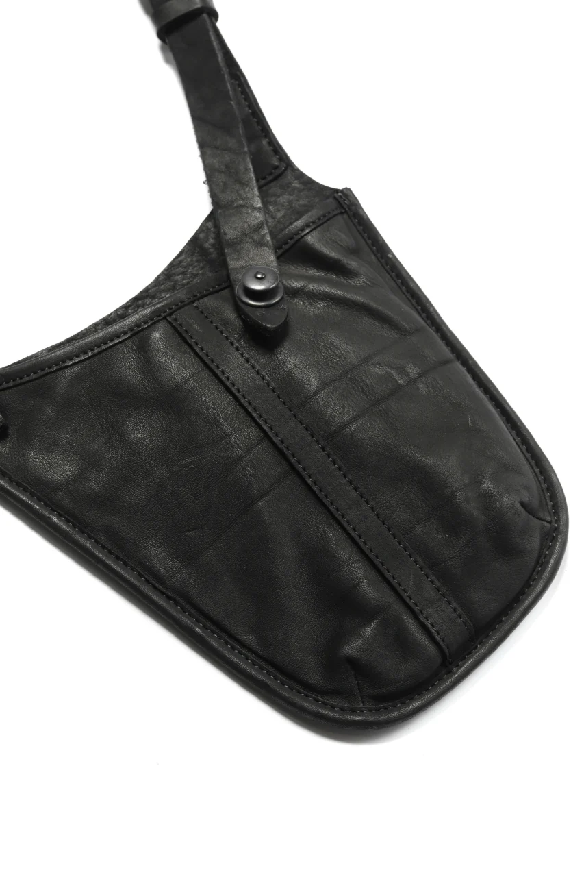 ISAMU KATAYAMA BACKLASH WAIST HANG BAG / DOUBLE-SHOULDER OBJECT DYED (BLACK) - Image 10