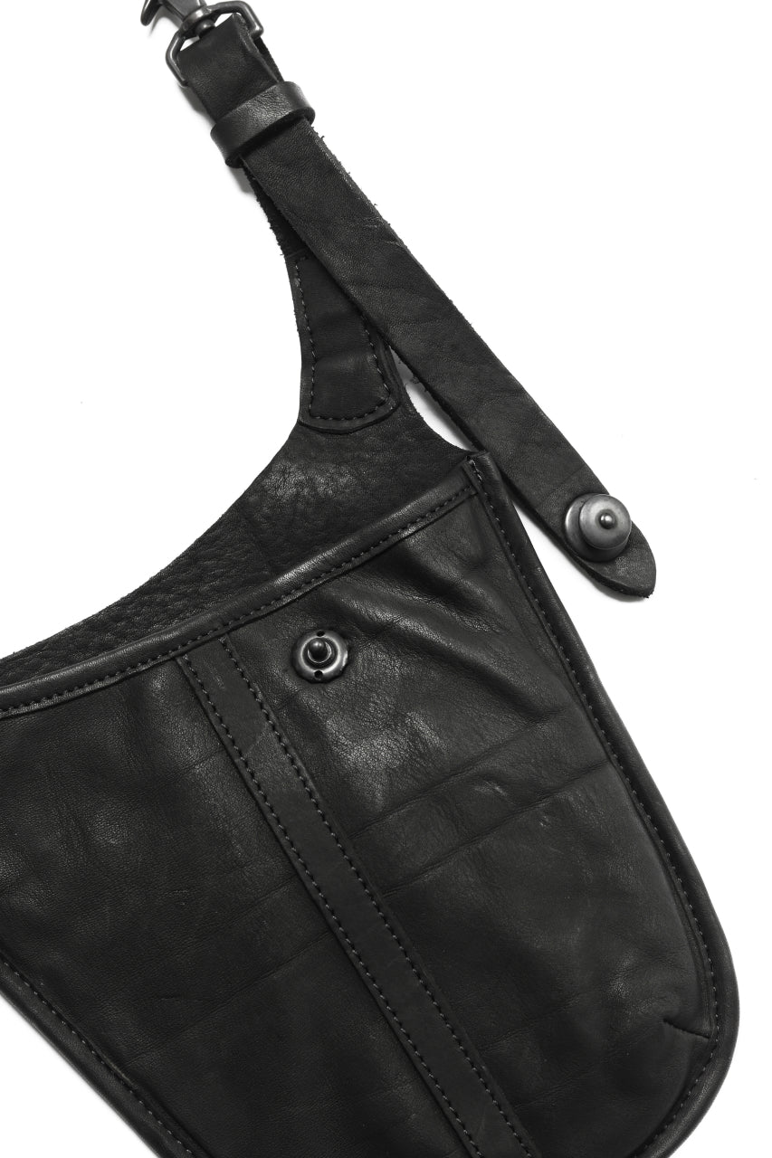ISAMU KATAYAMA BACKLASH WAIST HANG BAG / DOUBLE-SHOULDER OBJECT DYED (BLACK) - Image 11
