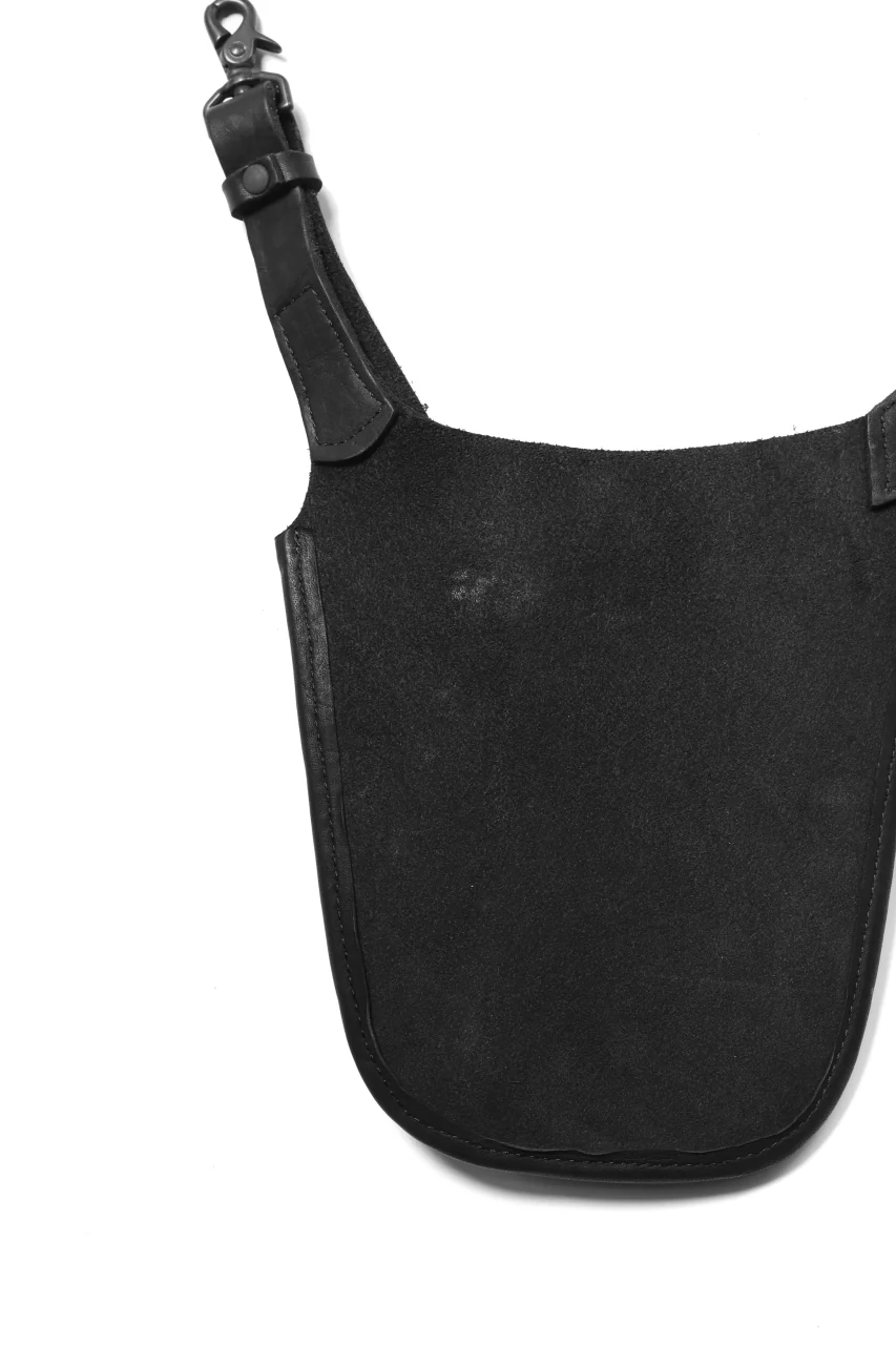 ISAMU KATAYAMA BACKLASH WAIST HANG BAG / DOUBLE-SHOULDER OBJECT DYED (BLACK) - Image 13