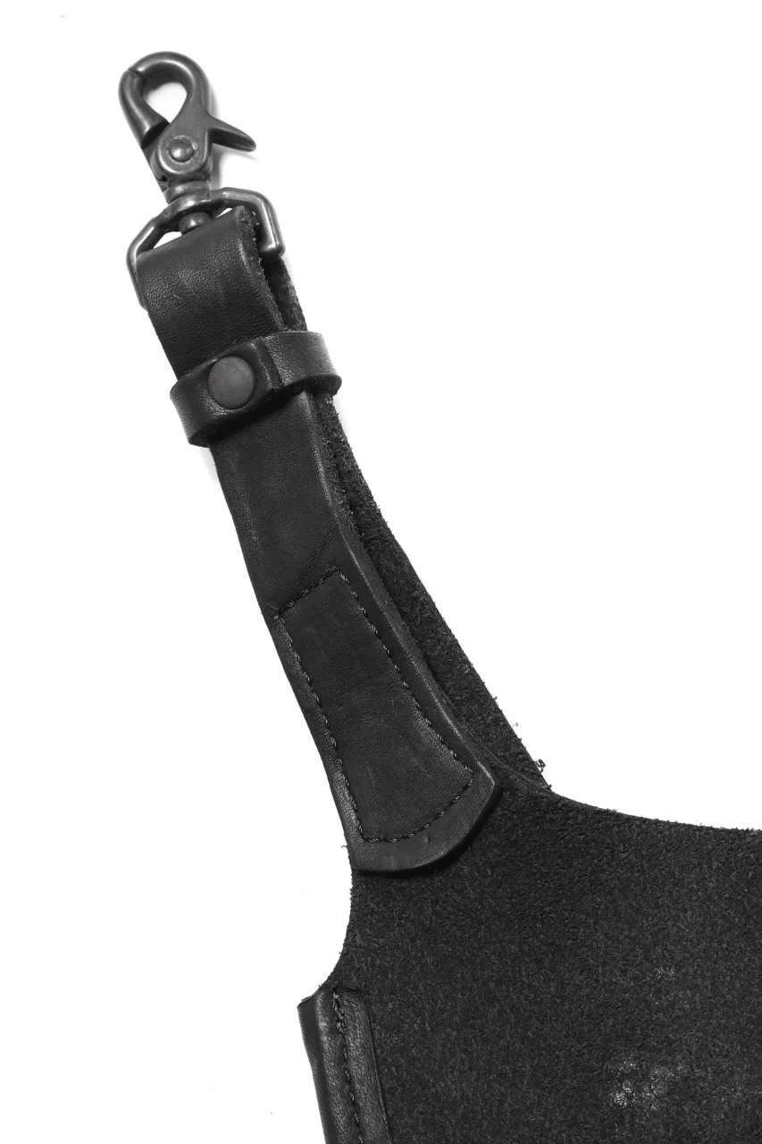 ISAMU KATAYAMA BACKLASH WAIST HANG BAG / DOUBLE-SHOULDER OBJECT DYED (BLACK) - Image 14