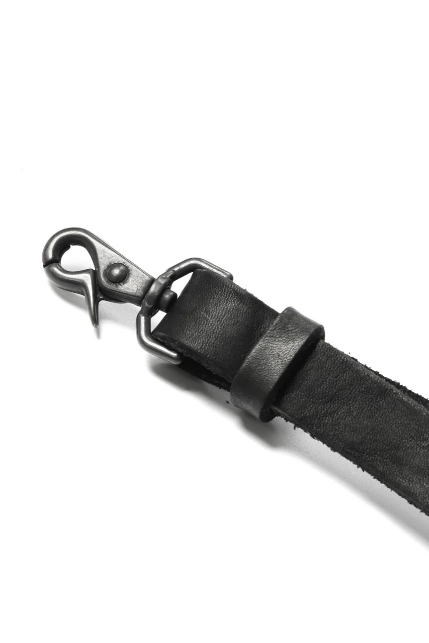 ISAMU KATAYAMA BACKLASH WAIST-HANG BAG / DOUBLE SHOULDER OBJECT DYED (BLACK) - Image 8