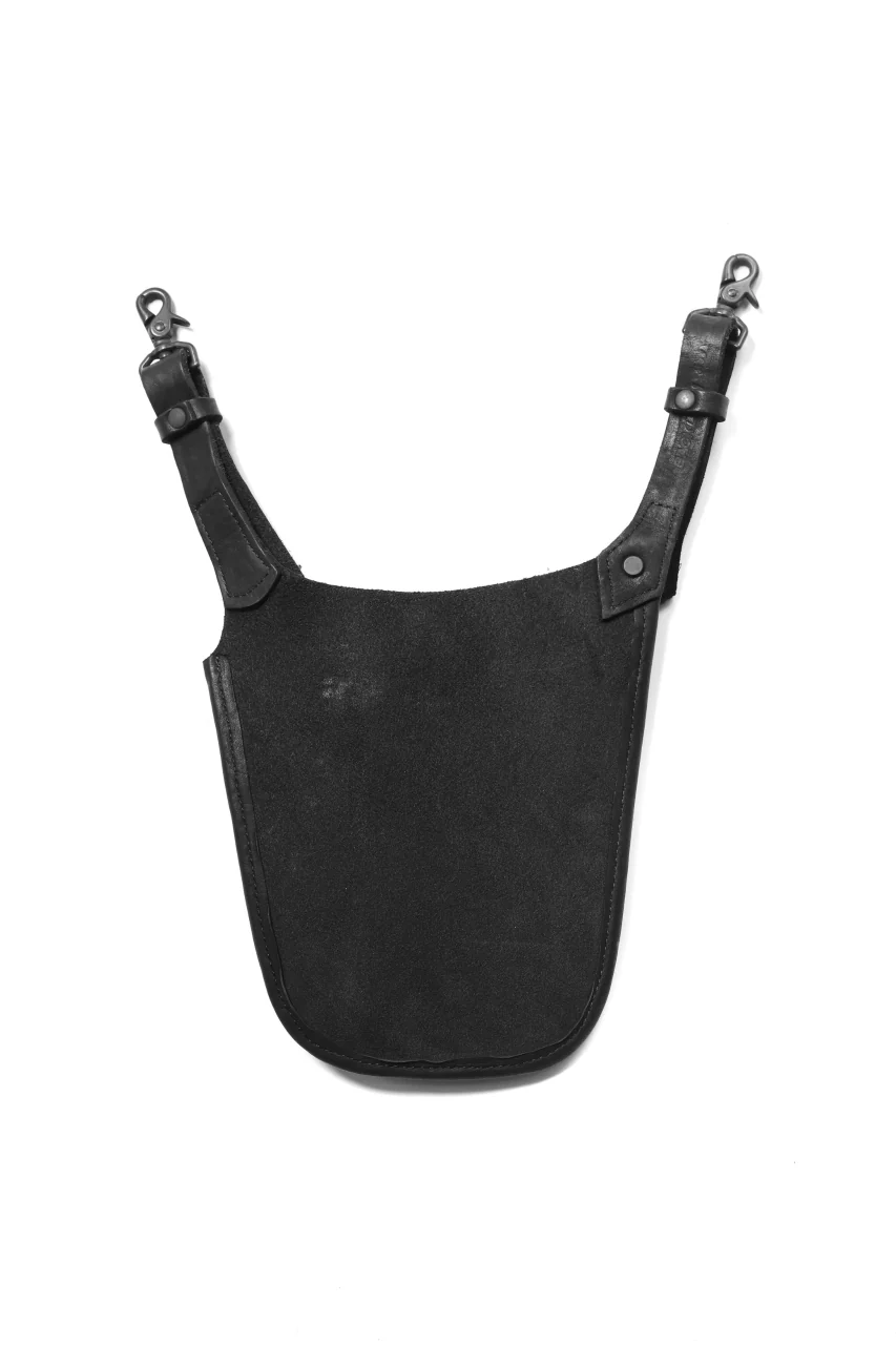 ISAMU KATAYAMA BACKLASH WAIST HANG BAG / DOUBLE-SHOULDER OBJECT DYED (BLACK) - Image 2