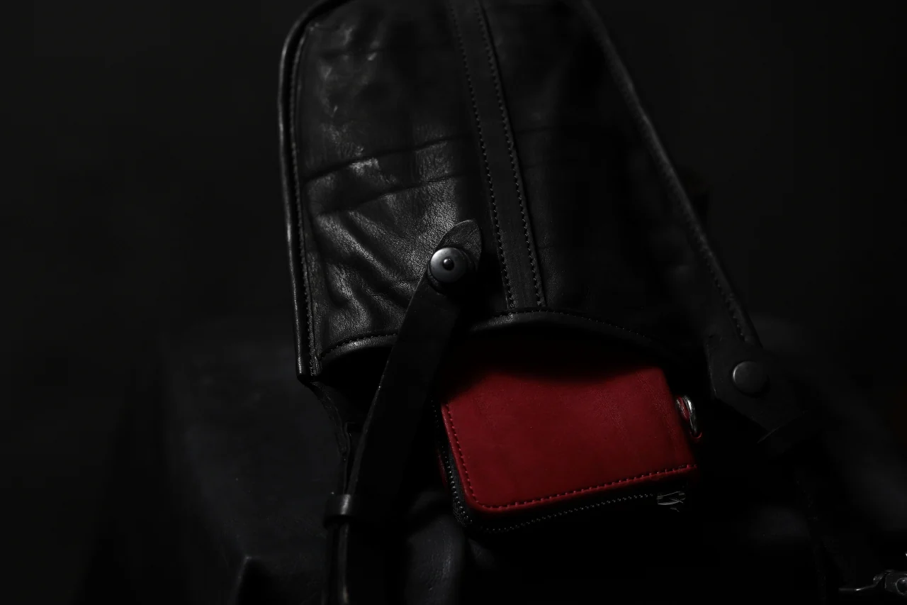 ISAMU KATAYAMA BACKLASH WAIST HANG BAG / DOUBLE-SHOULDER OBJECT DYED (BLACK) - Image 35
