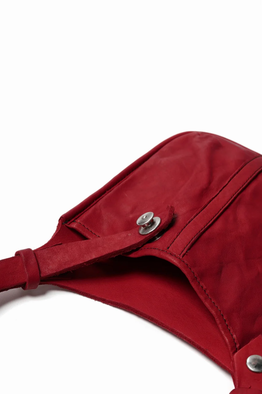ISAMU KATAYAMA BACKLASH WAIST HANG BAG / DOUBLE-SHOULDER OBJECT DYED (RED) - Image 10