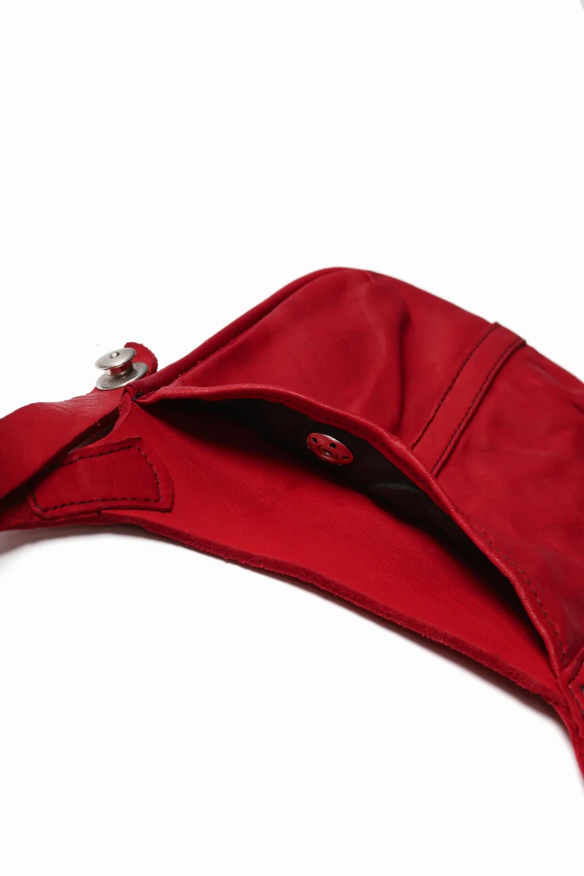 ISAMU KATAYAMA BACKLASH WAIST HANG BAG / DOUBLE-SHOULDER OBJECT DYED (RED) - Image 14