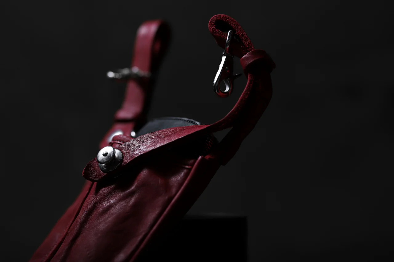 ISAMU KATAYAMA BACKLASH WAIST HANG BAG / DOUBLE-SHOULDER OBJECT DYED (RED) - Image 31