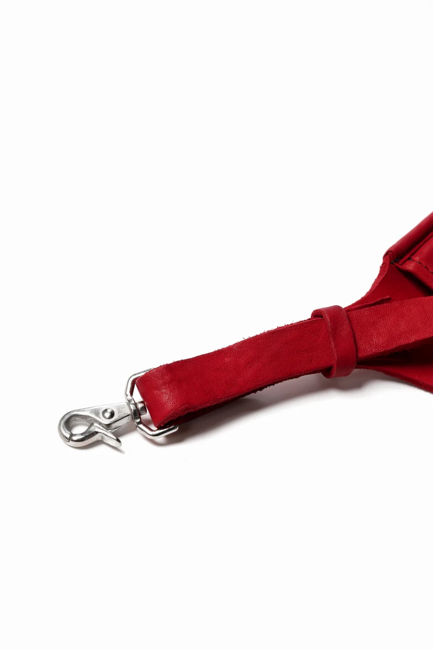 ISAMU KATAYAMA BACKLASH WAIST HANG BAG / DOUBLE-SHOULDER OBJECT DYED (RED) - Image 11